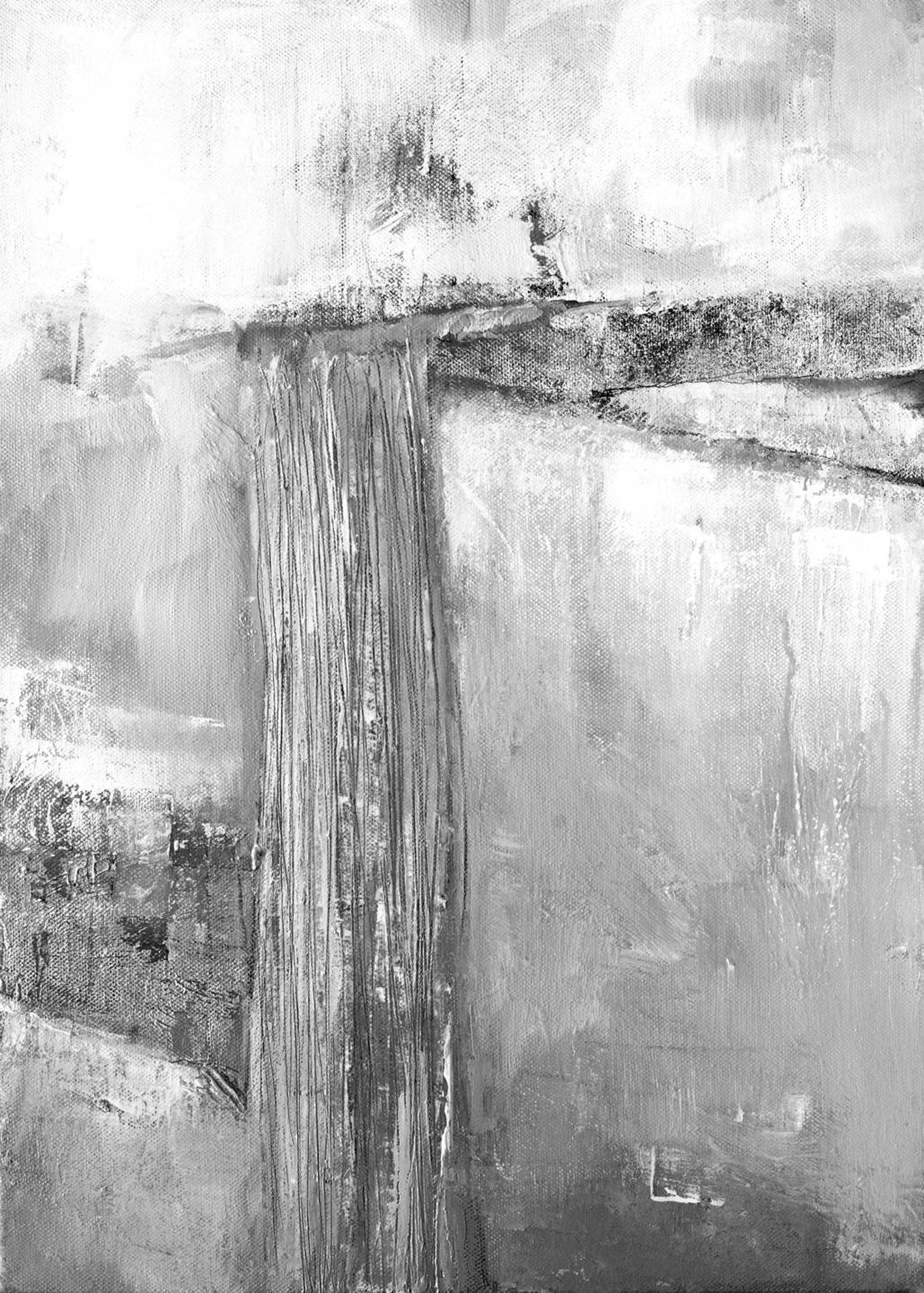 Abstract Landscape grey & White Abstract Wall Art Grey Etsy