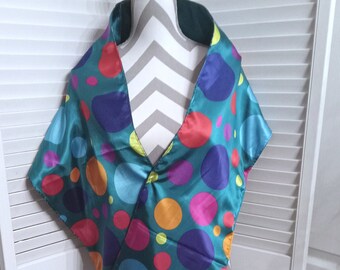 Satin Wrap, Charmeuse Satin Shawl, Satin Stole, Reversible Wrap, Lined Wrap, Formal Wrap, Gift For Her