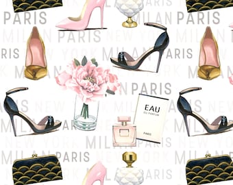 Shoes Fabric, Mask Fabric, Quilting Fabric, Paris/New York, Craft/Diy/Sewing Material, Dress Fabric, Fashion Fabric, Home Decor Fabric