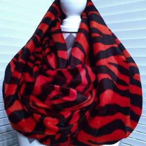 Faux Fur Scarves, Animal Print Scarf, Chunky Scarves, Neck Scarf, Infinity Scarf, Fashion Accessories, Gift For Her,  Loop Scarf