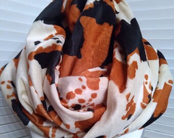 Foulards en fausse fourrure, foulard à imprimé animal, foulards volumineux, foulard unisexe, foulard infinity, accessoires de mode, cadeau pour elle, cadeau pour lui