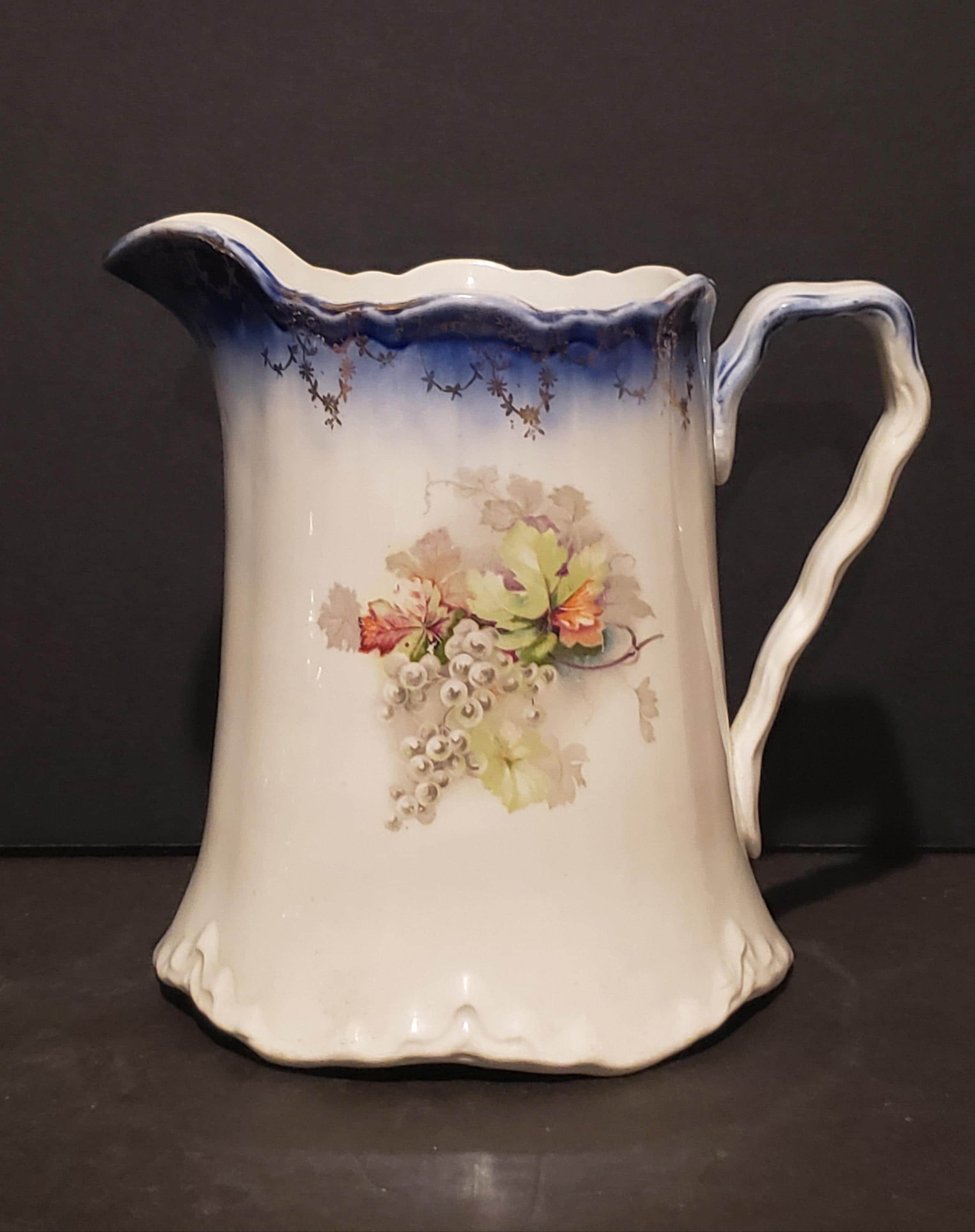 Blue Milk Jug Antique - Etsy