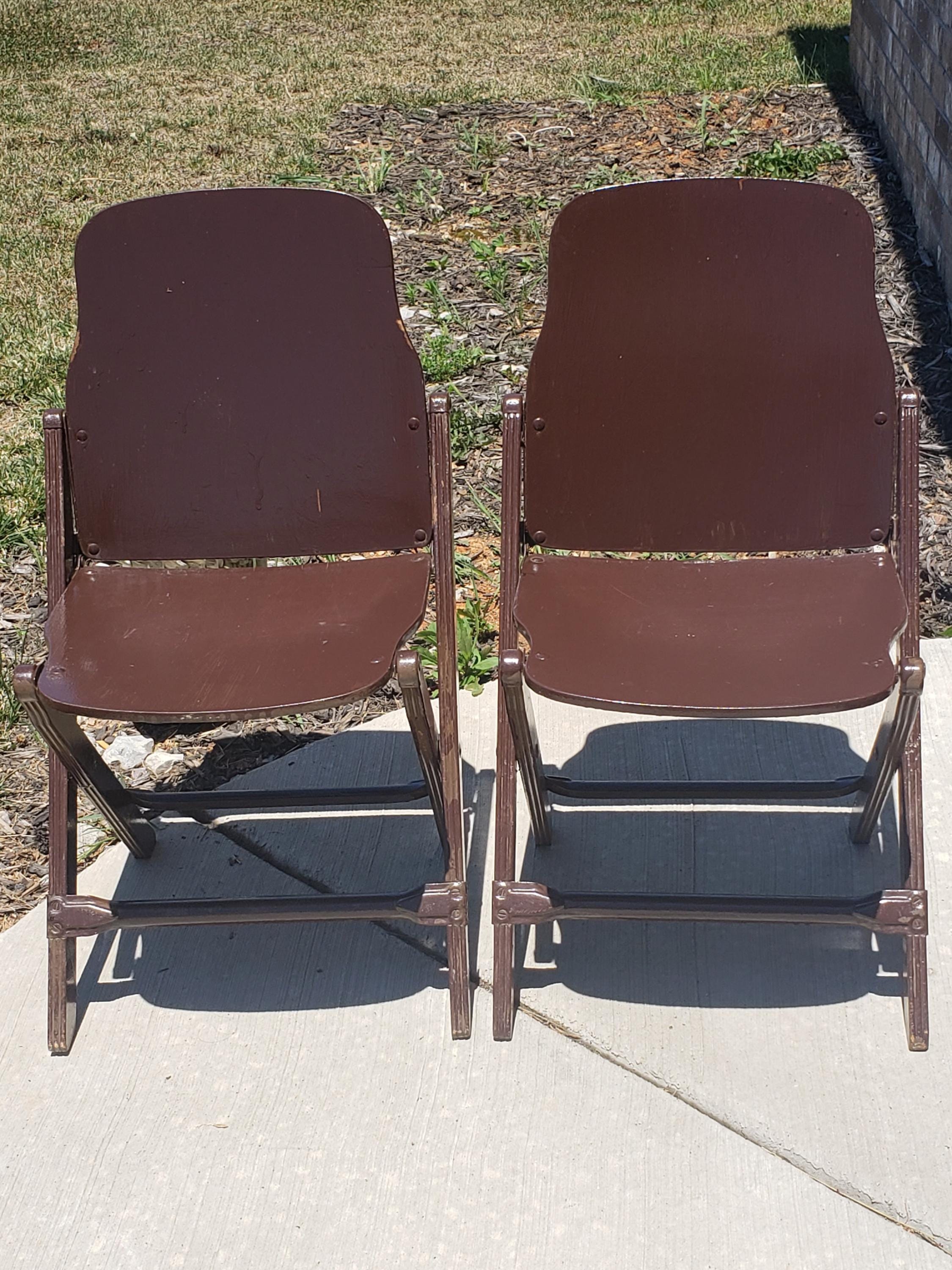 Vintage Folding Chair, American Seating, Grand Rapids