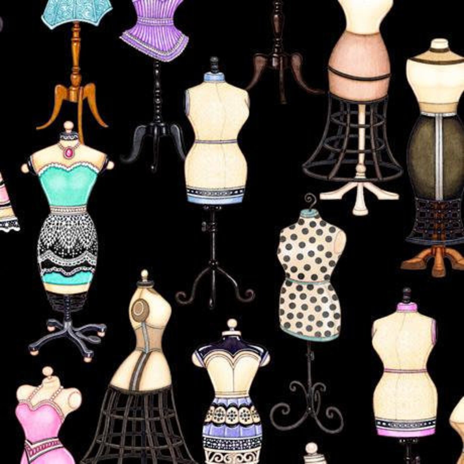 Tailor Made Dressmakers Dummy Fabric Fat Quarter Cotton Craft Etsy UK