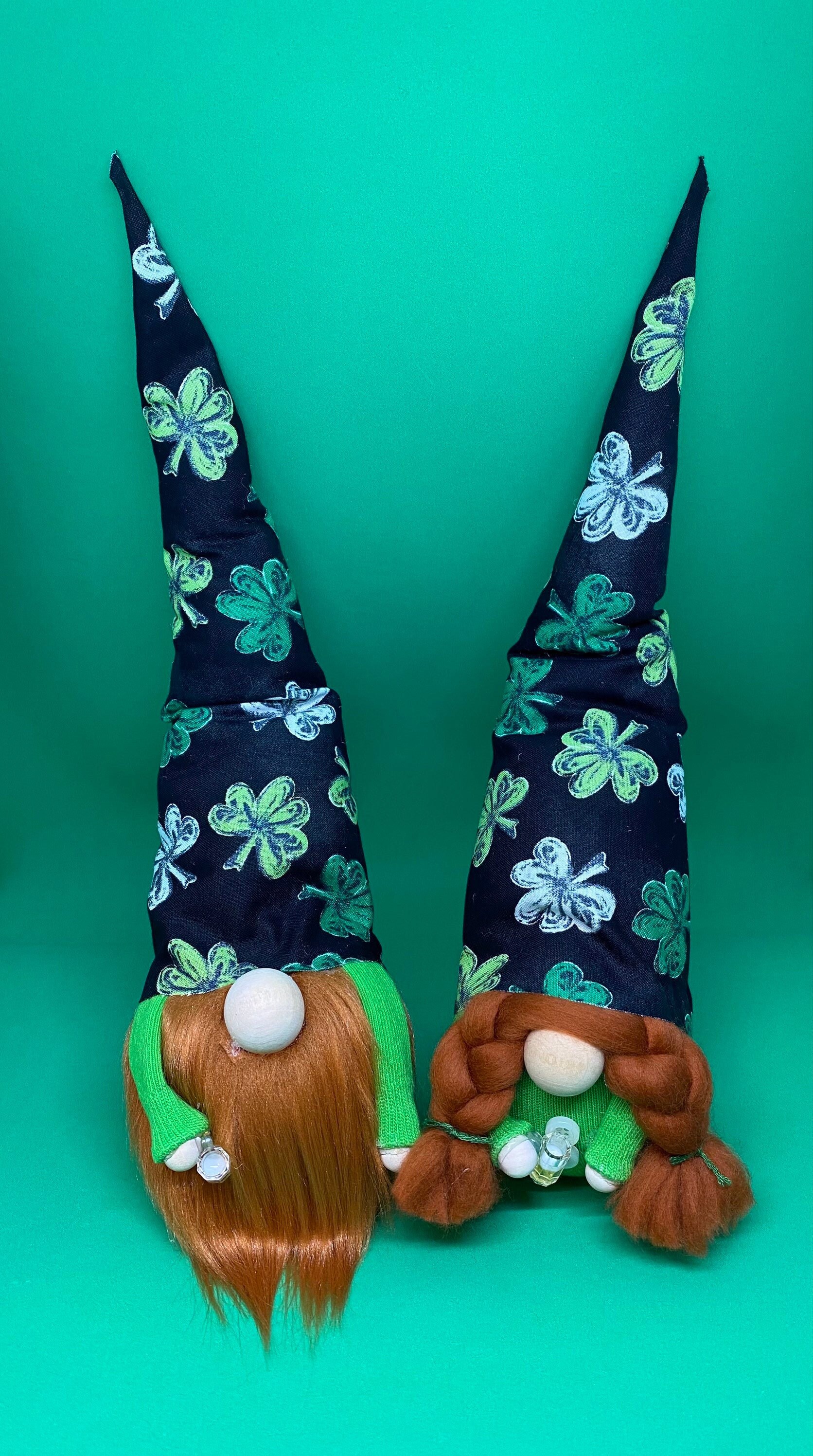 Chalkboard shamrock gnome st patricks day gnome st paddys Etsy