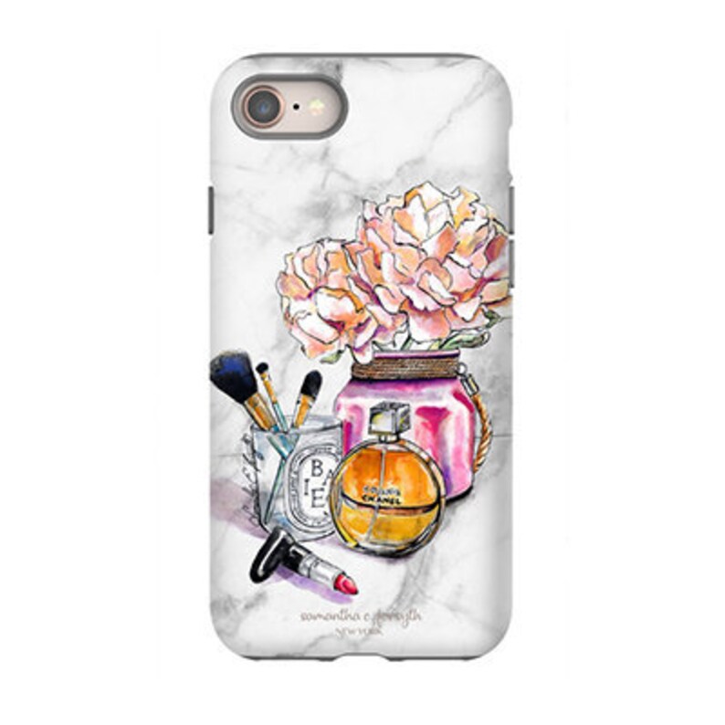 Marble Phone Case Chanel Phone Case Fashion Illustration Etsy Marble Phone Case Chanel Phone Case Fashion Illustration Etsy