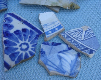 Vintage Caribbean Pottery China Shards From The British West Indies