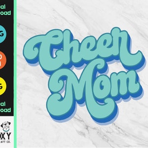 Cheer Mom | PNG | jpeg | printable | Sublimation | DTG | instant download | Digital File