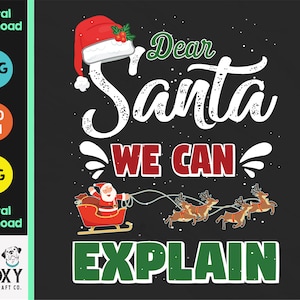 Christmas Clip Art Dear Santa I Can Explain Funny' Men's Tall T