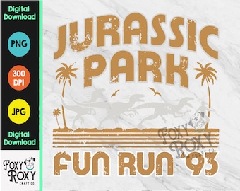 Jurassic Park Dinosaur PNG for Tees instant download | Digital File