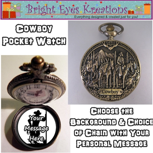 Custom Pocket Watch Etsy