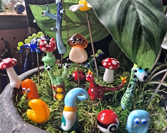 ASSORTED Plant Pals, House plant and Fairy Garden Decor