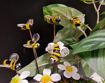 Plantas de abeja de vidrio, plantas de interior y decoración de jardín de hadas