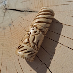 Long Elephant Bone Dread Beads / Random Hole Sizes / Natural Beads for Dreadlocks, Bone Hair Beads, Natural Hair Jewelry