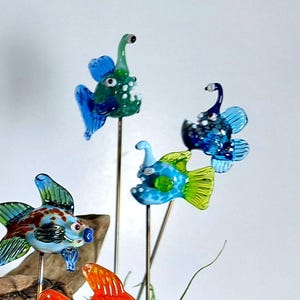 Glass Angler Fish Plant Pals, House plant and Fairy Garden Decor
