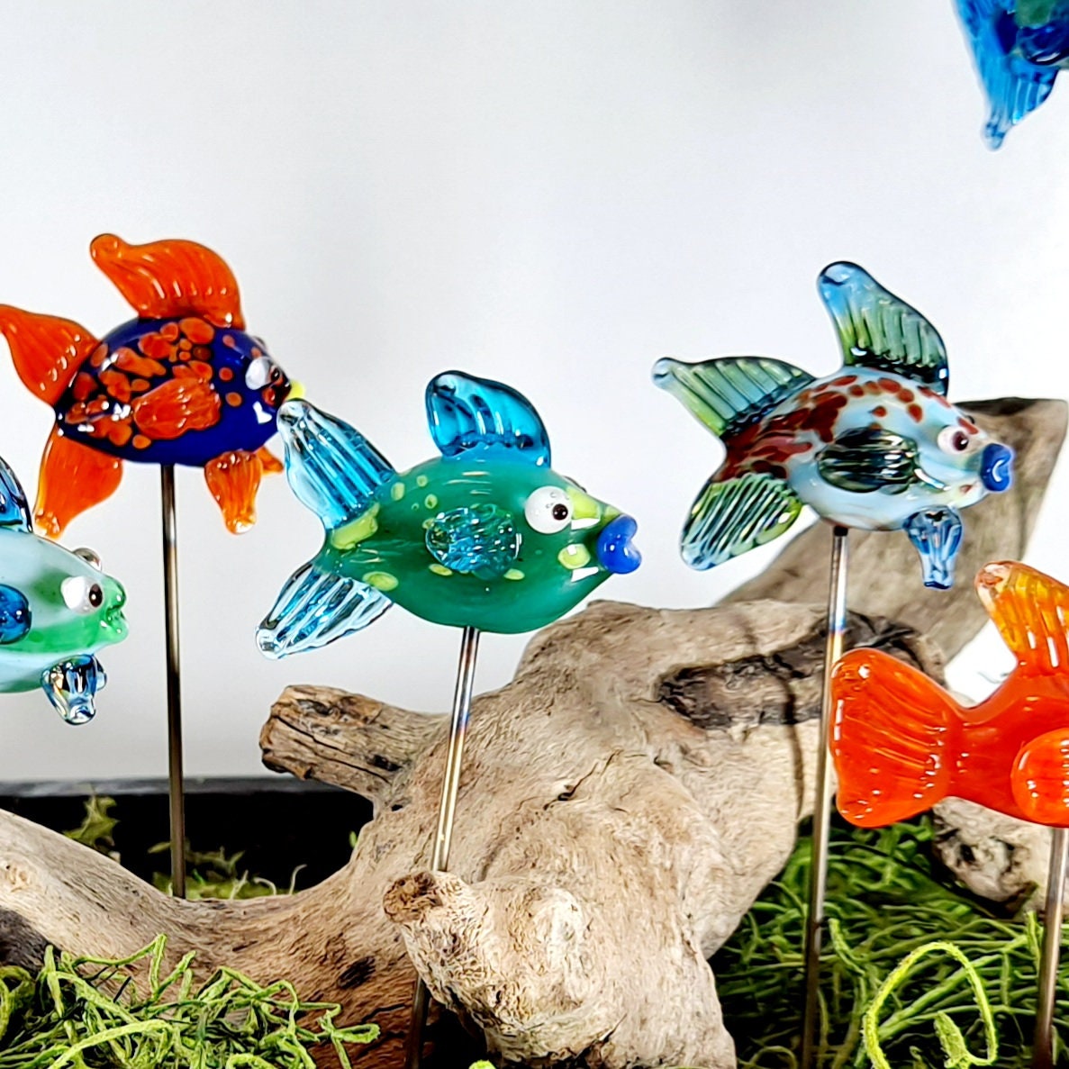 Miniature Goldfish (5pc) - Miniature Fish - Micro Landscape - Mini Garden -  Fairy Garden Fish - Terrarium Decor - Zen Garden