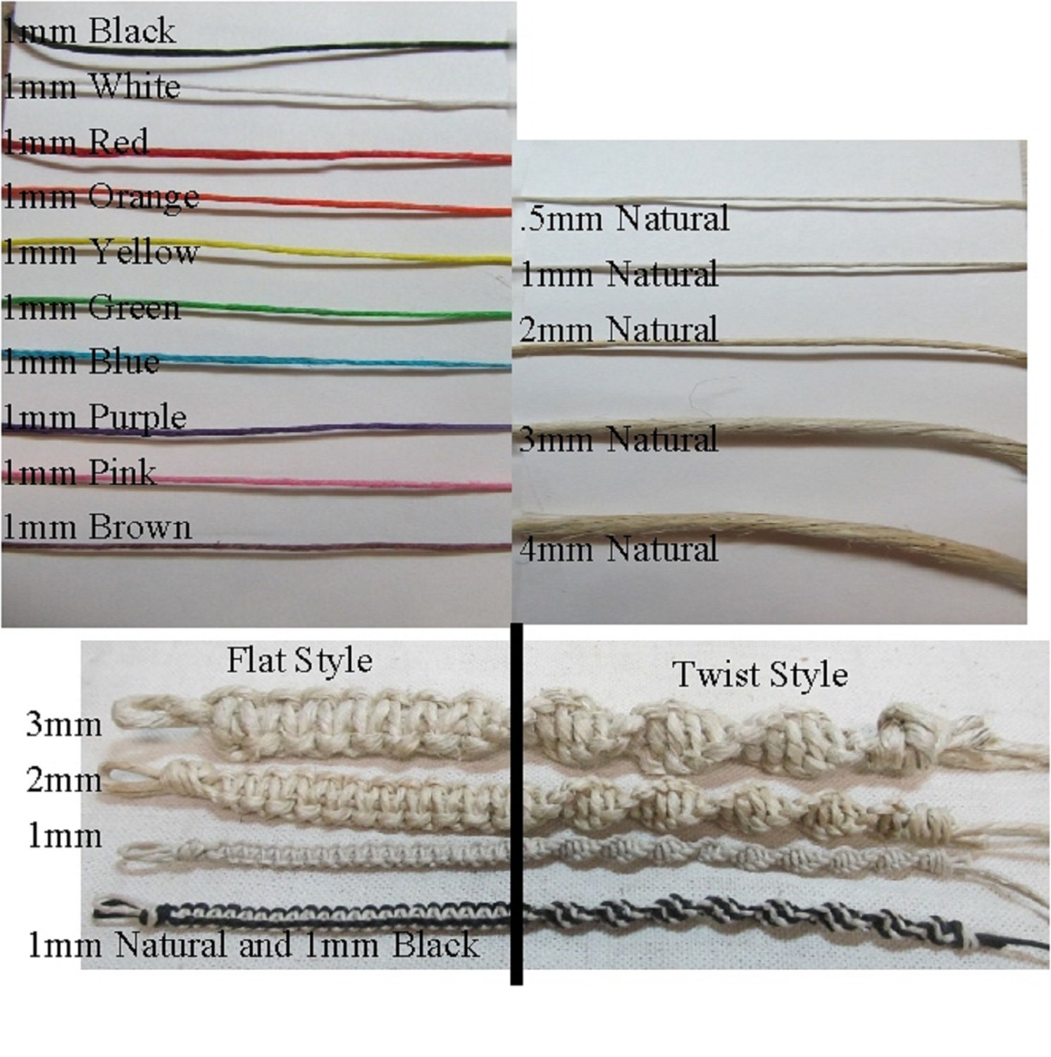 Hemp twine Natural 3mm 170lb test strength, Hemp Jewelry Supplies ...