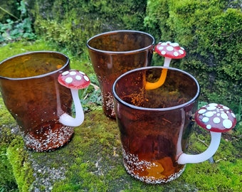 Amanita Mushroom Drinkware, Cups, Wine glasses, and Mugs