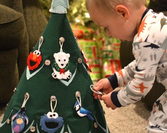 Toddler Christmas Tree (3D) w/ Star Topper, and Gift Box PDF Pattern