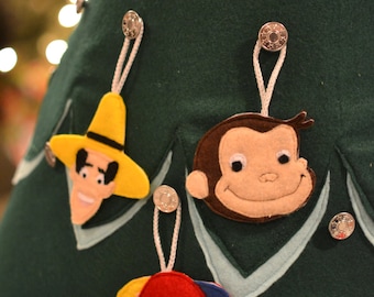 Curious George Ornament Set