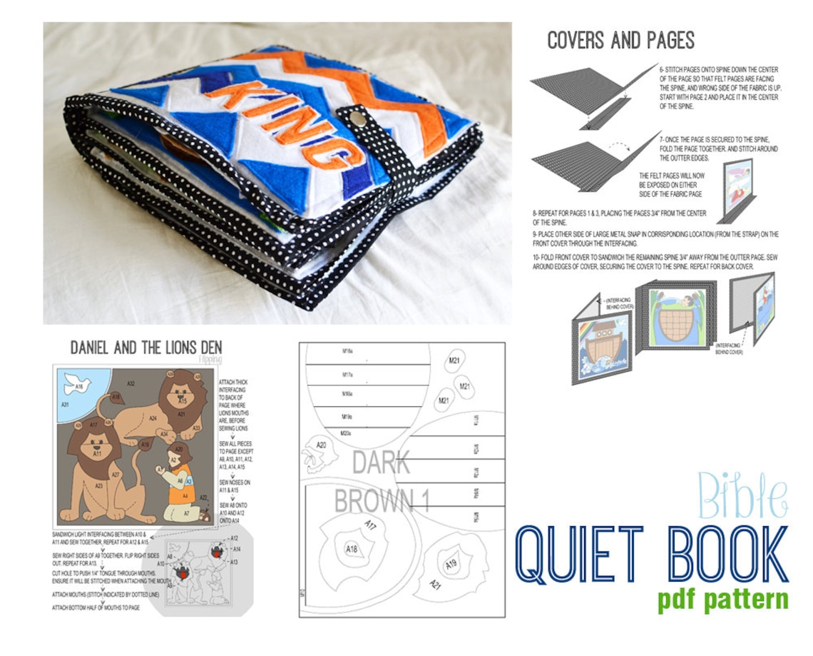 Bible Quiet Book PDF Pattern Etsy