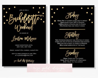 bachelorette party invitations etsy