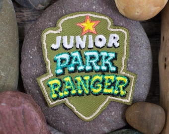 Junior Park Ranger Patch, USA National Park Service | Embroidered Iron On | Merit Badge | Jackets, Backpacks | Hoodie Patch