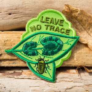 Leave No Trace Patch, Embroidered Iron On, Girl Boy Scout Hiking Merit Badge | Jackets, Backpack | Hoodie Patch
