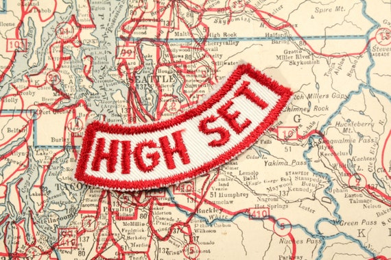 Vintage High Set Patch Embroidered 1970s Hippie G… - image 1