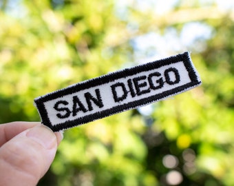 Vintage San Diego Patch Sew On Travel Souvenir Embroidered CA 1970s Jacket
