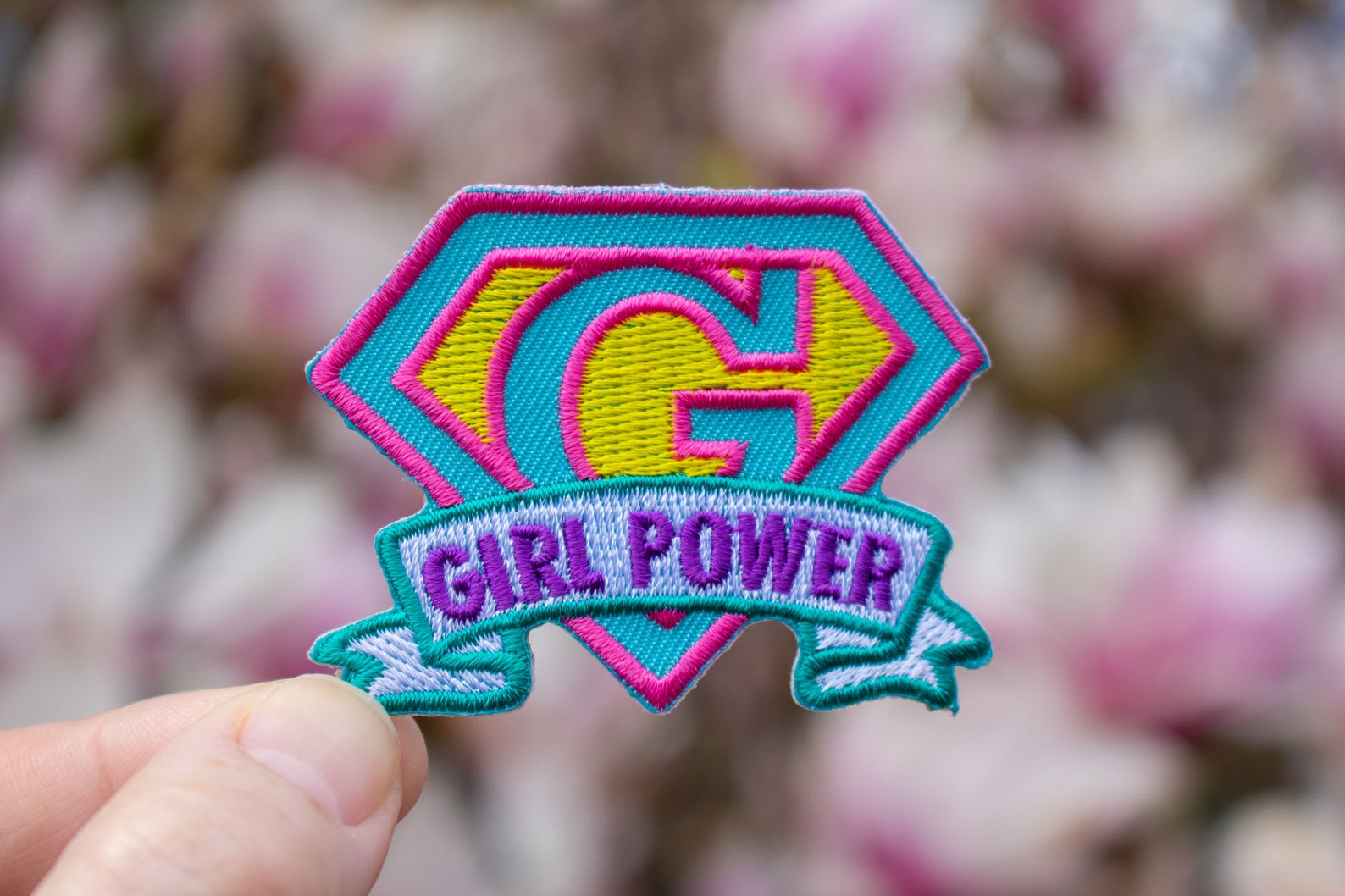 Girl Power Patch Supergirl Badge Iron On for Hoodie Jackets Etsy.de
