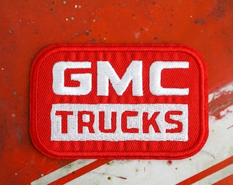 2.5"x2" Vintage GMC Trucks Patch  Iron-On Embroidered Patch 