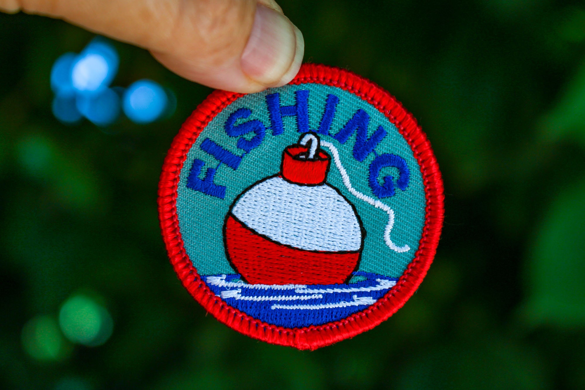Fishing Patch Fishing Lure Patch Embroidered Iron On River Etsy