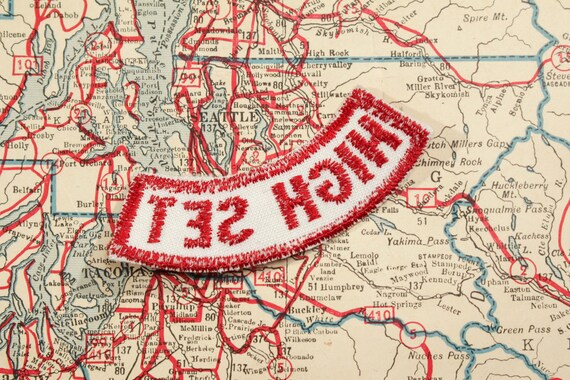 Vintage High Set Patch Embroidered 1970s Hippie G… - image 2