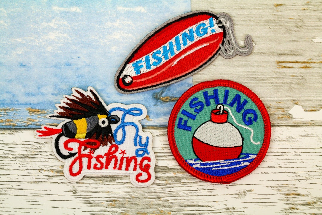 Fishing Patch Set Fly Fishing Lake & Sea Fishing Etsy