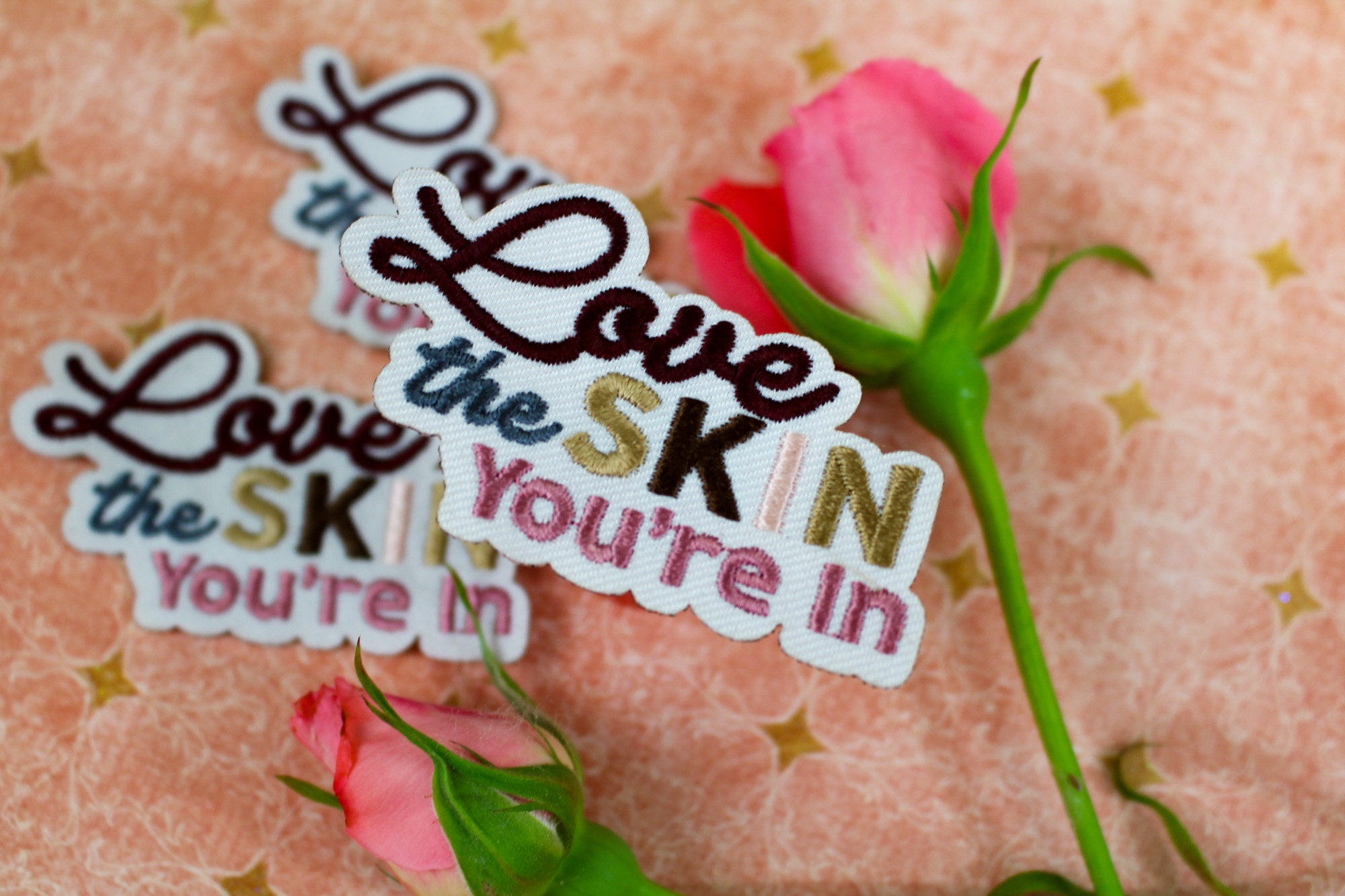 Iron-on Patch Love the Skin You're In, Embroidered Patches for Hats, –  PatchPartyClub