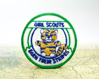 Girl Scout Patch Embroidered Tiger Stripes Scout Insignia Badge Merit Badge Uniforms Jackets Back