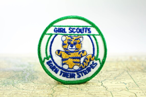 Girl Scout Patch Embroidered Tiger Stripes Scout … - image 1