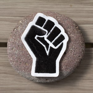Black Lives Matter Raised Fist Patch BLM Protest March Jackets Backpacks Hats - Proceeds Donated!
