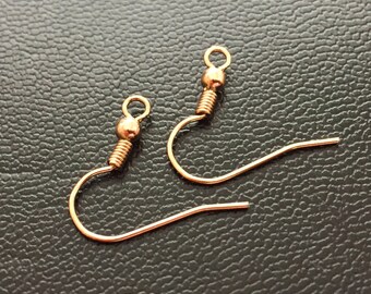 24 k Gold 20 mm  Earwires Findings 20 pcs