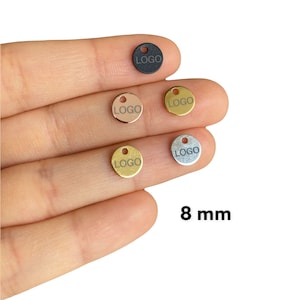 Custom design logo,Custom Metal Tag,Laser Engraved Logo,Jewelry Tags,Your logo ,Design