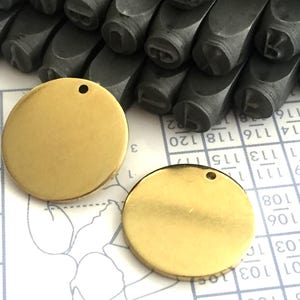 22 mm 15 Gauge (1.5mm) thickness 10 pcs stamping Round blank,tag,disc,findigs,sealing,pressing Raw Brass