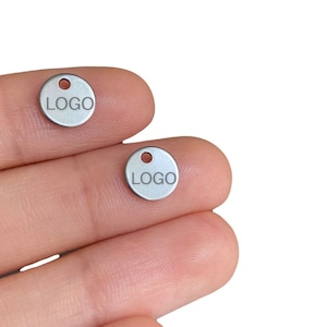 Stainless steel ,Custom design logo,Custom Metal Tag,Laser Engraved Logo,Jewelry Tags,Your logo ,Design