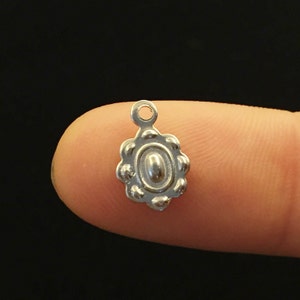 7x10 mm 100 pcs silver tone Small Findings