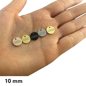 Custom design logo,Custom Metal Tag,Laser Engraved Logo,Jewelry Tags,Your logo ,Design