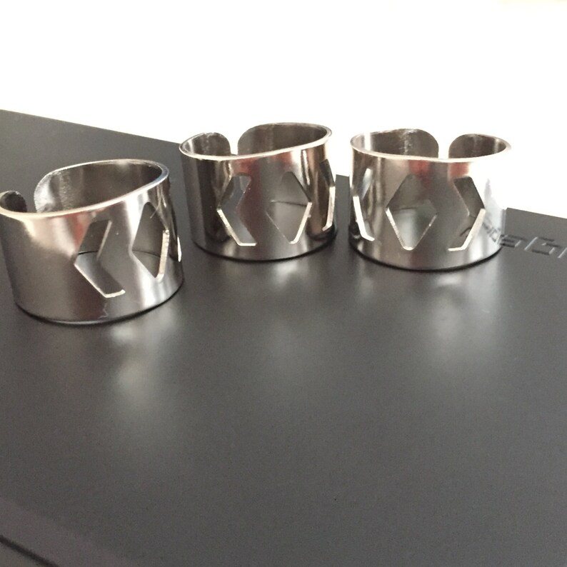 10 pcs 20x13 mm Silver brass Adjustable Ring Base