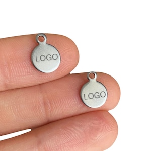 Stainless steel ,Custom design logo,Custom Metal Tag,Laser Engraved Logo,Jewelry Tags,Your logo ,Design