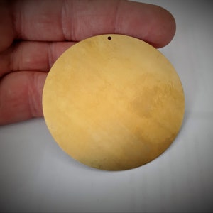 5 pcs 60 mm  raw brass blanks  ,tag, 0.45 mm thickness