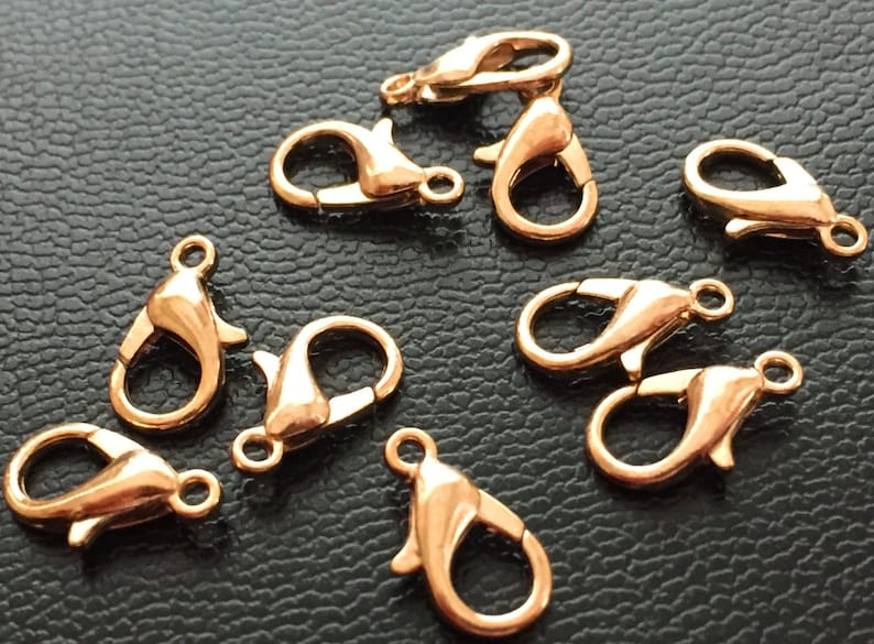 24 k oro 12 mm 30 PC langosta corchete de la garra Etsy España