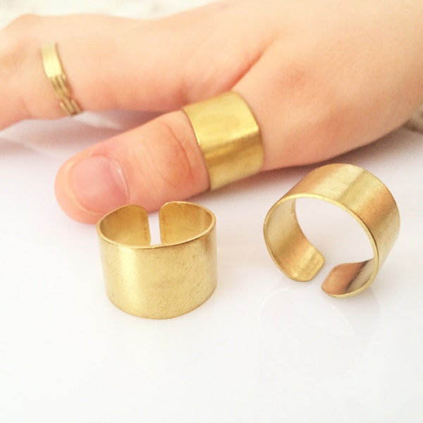 10 pcs 20x13 mm raw brass Adjustable Ring Base